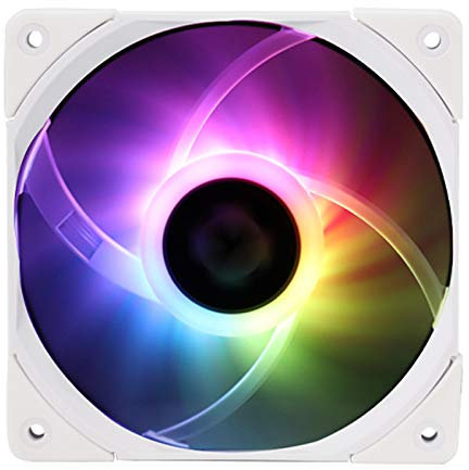 Thermalright TL-C12015W-S - Ventilador silencioso para CPU, 4 pines, PWM ARGB PC, 15 mm, ventilador de refrigeración ultradelgado, CPU de 120 mm (color blanco ARGB)