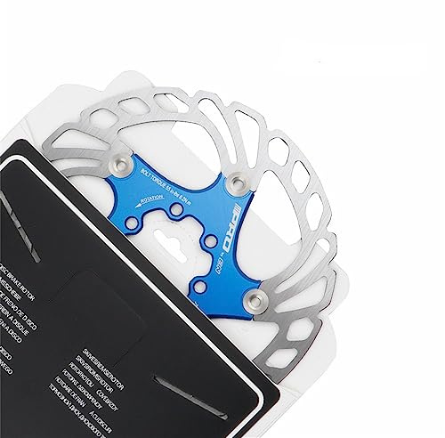 Fahrrad-Bremsscheibe, 140 mm, 160 mm, 180 mm, 203 mm, Rotor, MTB, Rennrad, Fold Bike, coole Scheibe, Schwimmer, Rotor, Kabelzug und hydraulische Scheibenbremse (blau, 160 mm)