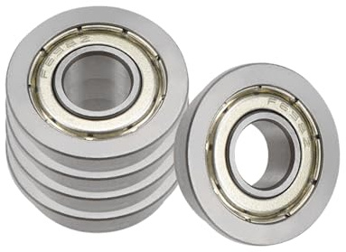 Kozelo 4Pz Cuscinetto a Sfere Flangiato F698ZZ 8x19x6mm Acciaio al Cromo | ABEC1, per Stampanti Motori Scatole del Cambio, Cuscinetti Flangiati di Ricambio