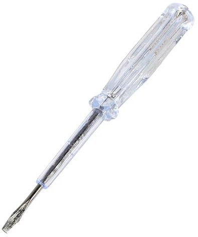 Destornillador buscador reversible con indicador LED de 100 V a 500 V, probador de voltaje con indicador LED (1 unidad de 19 cm)