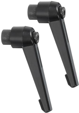 QUARKZMAN 2Pcs M8 Poignée de Serrage à Levier Réglable Femelle à Filetage Bouton-Poussoir à Verrouillage Rapide à Cliquet pour Machines-Outils, Noir