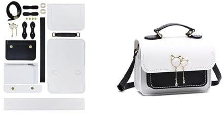 DIY-Ledertaschen-Bausatz Taschenherstellungs-Set, PU-Leder, Handtasche, DIY, Umhängetasche, Nähen, Basteln, for Frauen, Mutter, Freundin, Geburtstagsgeschenk Herstellungsset Handgefertigte(2,S)