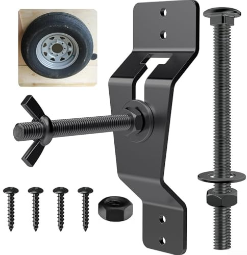 Stahl-Ersatzreifenhalter, Wandmontage, Radhalter mit patentiertem Gleitrillen-Design für Anhänger, Vans, Garagen, einfacher Austausch