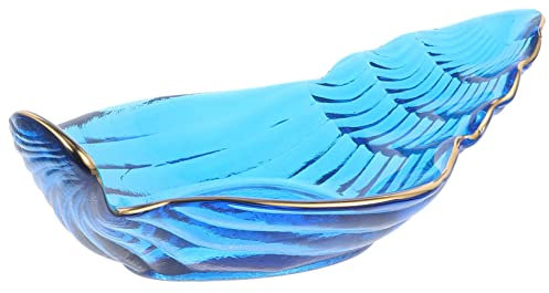 Plato de Cristal Forma de Caracol Azul, Temática Oceánica