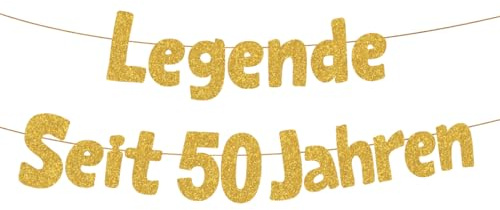 HUKUMA Legende Seit 50 Jahren,50 Geburtstag Mann Frau,Lustige Banner 50 Geburtstag,Geburtstagsdeko 50 Jahre Mann,Geschenke Jubiläum 50 Jahre