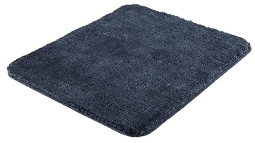 Kleine Wolke Badteppich Ricco Iceblue 50 x 60 cm | OEKO-TEX zertifiziert, rutschhemmende Unterseite, für Fußbodenheizung, maschinenwaschbar, 100% Polyester
