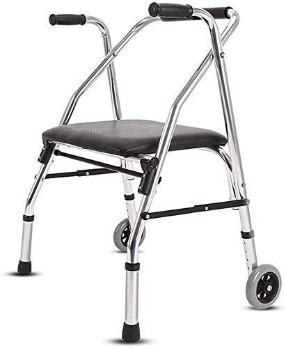 OWOHYG Andador, Silla de Ruedas, rehabilitación médica para Personas Mayores, Personas Mayores, Libertad y Movilidad y Andador con Ruedas de Aluminio Plegable y liviano. Es Muy Amable de su Parte.