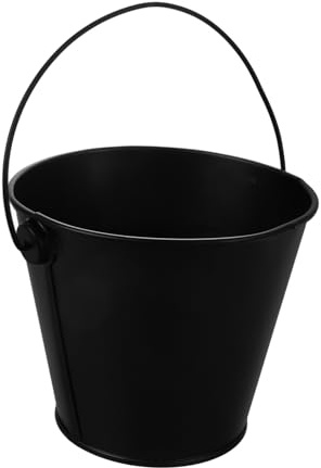 DECOMELODY Seau à Graisse Tôle pour Barbecue Collecteur Huile Résistant Chaleur Seau Récupérateur Huile pour Barbecue Compact et Multifonctionnel pour Espace Réduit