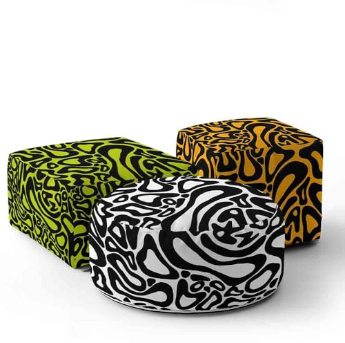 Lando Norris Kids Pouffe Seat | Custom Background Colour | F1 Racing Low Seat, Cube or Circle Pouffe | McLaren Fan Room Decor | Formula 1 Gift for Kids Teens Gaming Bedroom