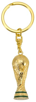 Officially Authorized 2026 FIFA World Cup Soccer Edition - 1.7 inch 3D Rotating FIFA Trophy Keychain - Collector’s Edition Item - Premium Zinc Alloy & Acrylic; Perfect for Keys, Gym Bags & Backpacks