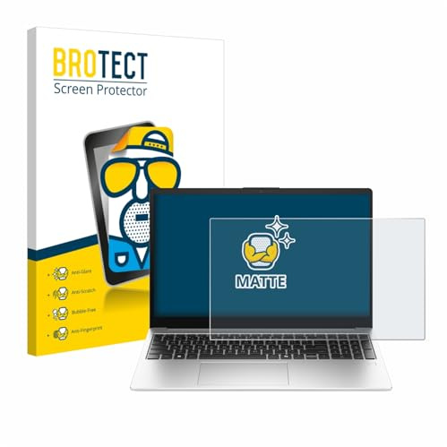 BROTECT Schutzfolie für HP 250R G10 15.6 | Entspiegelnder Displayschutz Made in Germany Matte Displayschutz-Folie Anti-Reflex Anti-Fingerprint Einfache Montage