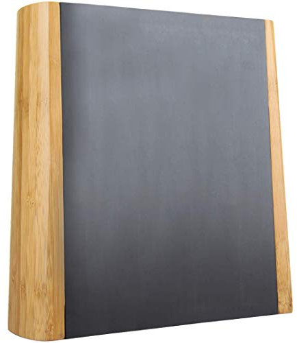 Double Sided Magnetic Knife Block - Made From A Self Standing Large Block Of Beautifully Crafted Natural Bamboo There Are Two Magnetised Full Sized Faces To Fit 10 or 12 Large Kitchen Knives