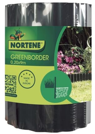 Bordure pour Gazon GREENBORDER 0,2 X 9 M Vert NORTENE