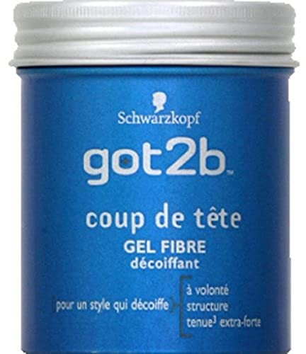 Schwarzkopf - Got 2 Be - Coup de Tee, Fibre Décoiffant Gel - Le Pot 100 ml - (Für die Quantité Plus Que 1 Nous vous remboursons le port supplémentaire)