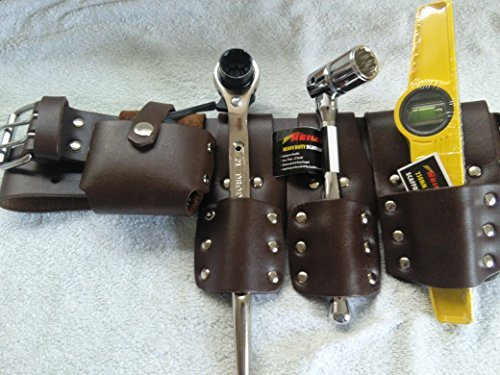 Ponteggio 5PCS cuoio attrezzi con cintura a Good Tool set... 17/21 incluse