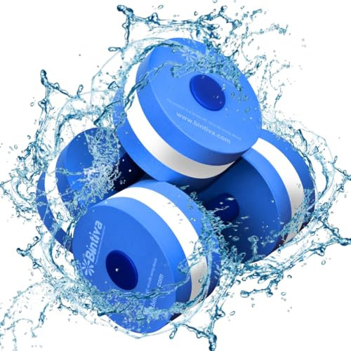 bintiva Aqua hantelset – ger motstånd för vatten aerobics fitness och poolövningar – 1 par – 3