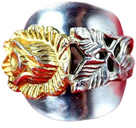 Besteck Schmuck Ring, ca. 66 (21) Ring aus Besteck