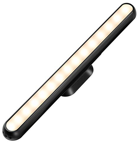 KAGWON Dimmable Touch Light Bar Rechargeable Wall Mounted Reading Lights Stick on Bunk Bed Lamp Headboard Magnet Mount Wireless Portable 2000mah Battery LED for Closet Mirror Makeup (3W)