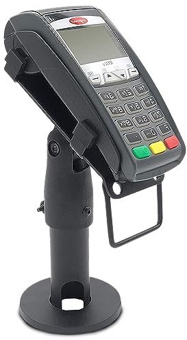 POS VALLEY- Ergonomischer Halter für Ingenico iCT 220/250 Zahlungsterminal - POS-Stand für EC-Terminal mit Griff, 180° Drehung, 45° Neigung, Befestigung mit Schrauben oder Klebepad
