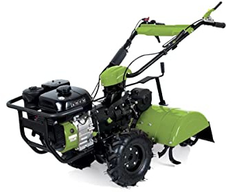 VITO - Motoculteur Thermique 7CV (5.2kW) Essence 4T 212cm³ Fraises à Double Rotation Transmission Directe 2 Vitesses AV + 1 AR Largeur 620mm Travail Intensif Agriculture/Jardinage