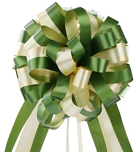 EDATOFLY 10 Stücke Geschenkschleife, Große Schleife Riesen Schleife Geschenk Geschenkschleife Groß für Auto Dekor Hochzeit New Houses Party Feier Geschenke Tüten (Grün)