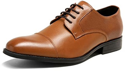 Bruno Marc Scarpe Eleganti Uomo Oxford in Pelle Stringate Derby Basse Vintage Elegante