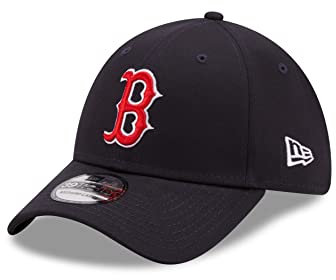 New Era Boston Red Sox MLB League Essential Navy 39Thirty Stretch Cap - XS-S