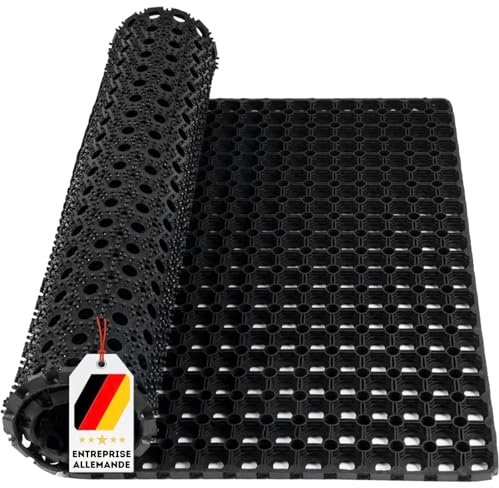 KARAT Tapis alvéolaire en Caoutchouc - Octo Door - 23 mm d'épaisseur - antidérapant - Tapis de Chevaux - Excellent Effet de Drainage (100 x 750 cm)