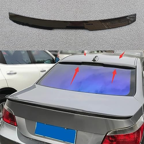 DANETI Heckspoiler für BMW E60 520i 528i 535i 530i 525i, Kofferraumspoiler ABS Auto Heckspoiler Spoiler Universal Heckscheibenspoiler,Glossy BlackA