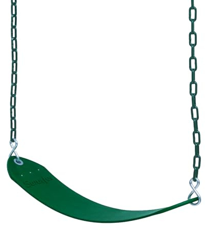 Swurfer Tree Outdoor Swing Set Swings – Playground Swing Seat Replacement, Swing Set Accessories, Easy Installation, Comfortable Heavy Duty Rubber Coated Chains, Weather Resistant, Ages 4 and Up