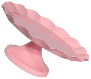 FUNOMOCYA 1 Pc vassoio per torte Alzata per torta a 3 livelli piatto espositivo per frutta vassoi da portata esposizione di dolci supporto per cupcake espositore per torte Rosa tortiera