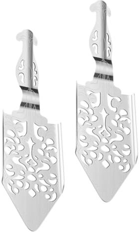 OKUMEYR 2piezas Cucharas Drip De Absenta De Inoxidable Colador De Cócteles Diseño Hueco Para Mezclar Azúcar Bebidas Accesorio De Bar Elegante y Funcional