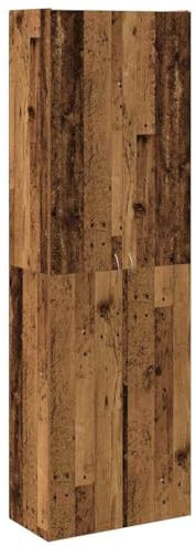 vidaXL Highboard Altholz-Optik 60x32x190 cm Holzwerkstoff, Sideboard, Beistellschrank, Aufbewahrungsschrank, Schrank, Lagerschrank, Hochschrank