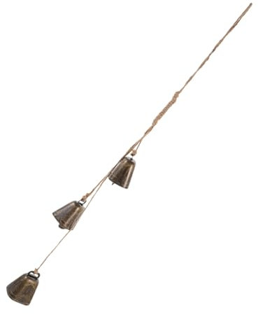 ERINGOGO Kuhglocke Hängend Für Outdoor Dekoration Windspiel Rustikales Zierstück Für Garten Oder Balkon