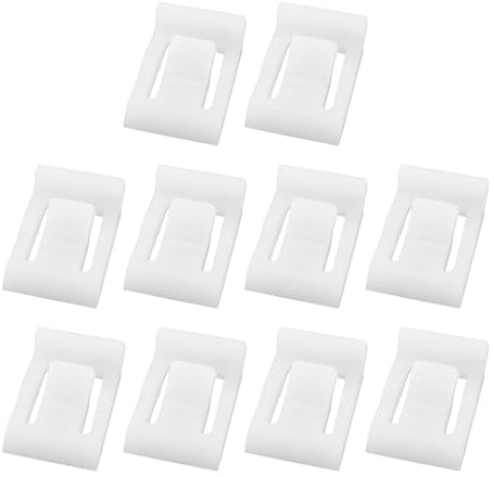 YINETTECH 10Pieces 90 Degree Angle Restriction Hinge Clip for Soft Close Cabinet Door Hinges Kitchen Cabinet Angle Reduction Clip Door Restraints Clip Plastic 8.8x3.6x13mm