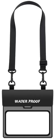 Phone Waterproof Pouch, PVC Dry Bag Case, 7.87x7.87 Inches Sensitive Touch Screen Access, Large Capacity Smartphone Holder for Beach, Outdoor, Travel and Daily Leisure Use