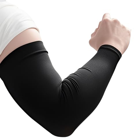 Mewflew Protección para brazos refrescantes con protección UV – Mangas de seda de hielo para hombre y mujer – Mangas parasoles transpirables, ligeras y elásticas para deportes al aire libre