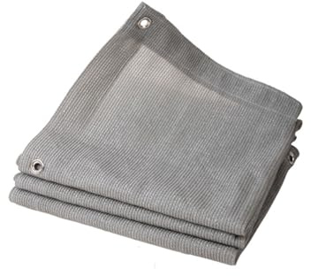 Telo Ombreggiante Esterno Grigio, Rete Ombreggiante con Occhielli, 90% Resistente Ai Raggi UV Panno Ombreggiante, Tenda da Sole per Pergola Piante da Patio Serra Auto Piscina(3 x 4 M)