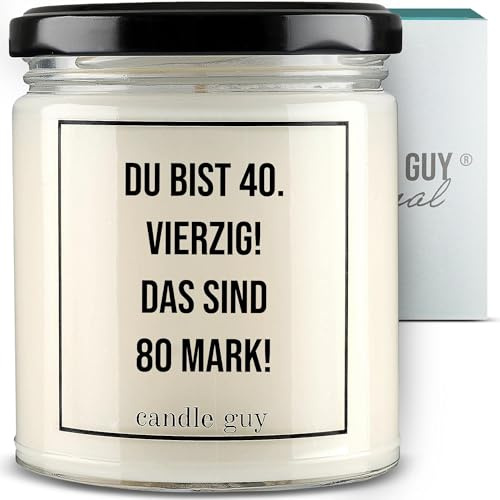 candle guy Duftkerze im Glas [Brennzeit 70h] - Duft-Kerze handgemacht mit Spruch | Freches Geschenk für Frauen, Freundin, Geburtstag | 100% Sojawachs, schöne natürliche Düfte mit ätherischem Öl
