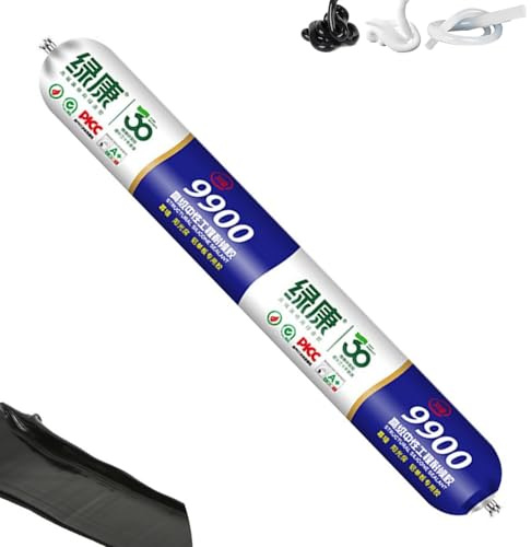 9900 Sealant Waterproof, solution permanente pour fissures de toiture et de mur, mastic silicone imperméable pour extérieur, résistant à la chaleur, aux déchirures et à l'étirement (1pcs,black)