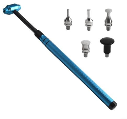 Strumento di rimozione ammaccature senza vernice in fibra di carbonio e lega di alluminio con martello di livellamento per riparazione danni da grandine