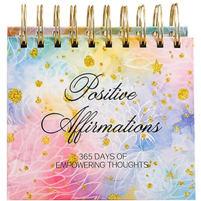 Calendrier D'affirmation Quotidien – Bureau De Citations Inspirantes De 365 Jours | Calendrier De Motivation Positive Perpétuelle, À Rabat Debout Pour Femmes Et Hommes, Cadeau De Décoration De Bureau