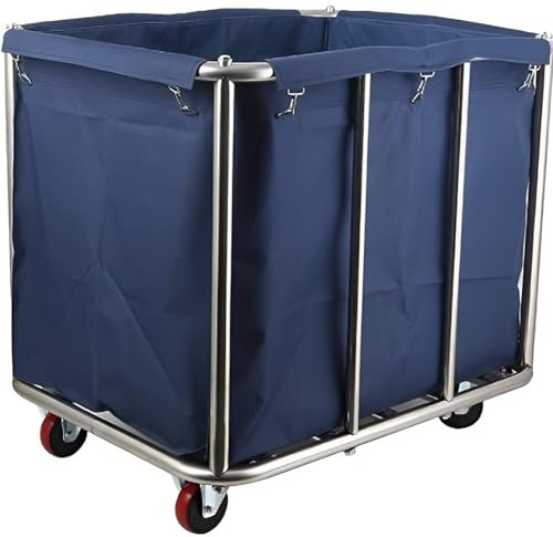 ZGYOZMNG Laundry TrolleyLarge Rolling Laundry Hamper with Wheels, Laundry Sorter Cart for Clothes Storage, Durable Laundry Basket with Universal Wheels, Heavy Duty Clothes Hamper for Laundr