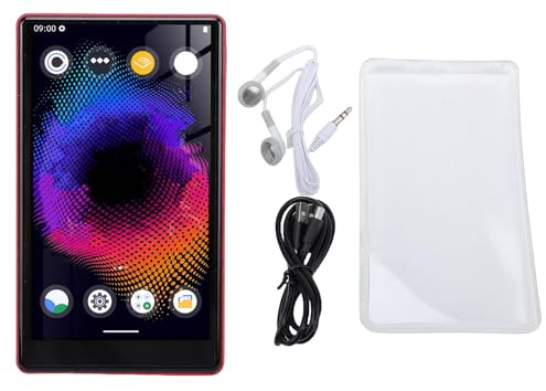 Taidda Lecteur MP3, Lecteur MP4 à écran Tactile HD de 5 Pouces avec 4 Go de RAM 64 Go de Stockage WiFi Double Bande 11, pour Enfants avec Spotify Music préinstallé (Rouge)