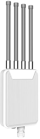 Gugxiom Router WiFi 3000M a 5 modalità, 4 Router Antenne Dual Band 7dBi Ad Alto Guadagno per Internet Wireless, Internet Wireless PoE per Interni Ed Esterni Fattorie Tenute (Spina europea)