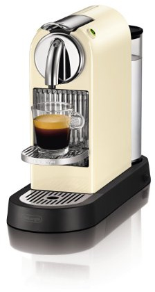 DeLonghi EN 165 CW Nespresso Citiz 19 bar Flow Stop, cream white