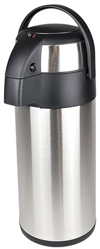TOP Pumpkanne Thermoskanne Airpot Isolierflasche 5 Liter Edelstahl