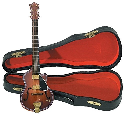 GEWA Miniatur-Instrument - Gitarre aus Holz – Länge ca. 20 cm – Dekorations-Instrument – Geschenkidee für Gitarrenfans