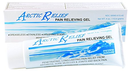 Arctic Relief Pain Relieving Gel, Long-Lasting Relief from Arthritis, Sore Muscles, Joints and Back, 3.5% Natural Menthol, 4 OZ - 2 Pack
