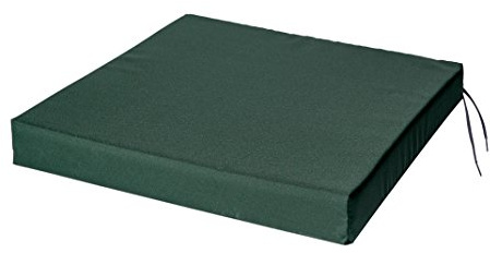 SOFTILLO Patio Chair Cushion with Seat Ties - Indoor and Outdoor Furniture Seating - Water-Resistant Polyester - Kitchen Dining, Lawn & Garden - 50x44x4cm - Dark Green
